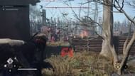 The cart will be filled with these red explosive barrels (Image via Sportskeeda Gaming || Ubisoft)